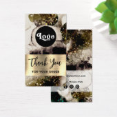 Olive smaragdgroene waterverf bijsluiter visitekaartje (Bureau)