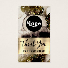 Olive smaragdgroene waterverf bijsluiter visitekaartje