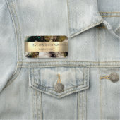 Olive smaragdgroene waterverf naamplaatje (In situ)