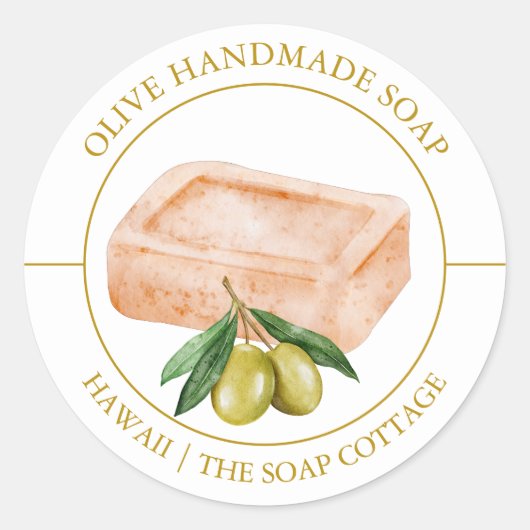 Olive Soap label (Voorkant)