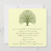 Olive Swirl Tree Invitation Kaart (Voorkant)