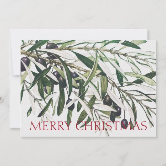 OLIVE TAK KERST GROETEN KAART (Voorkant)