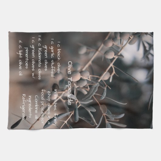 Olive Tapenade recipe, homemade, Kitchen Theedoek (Horizontaal)