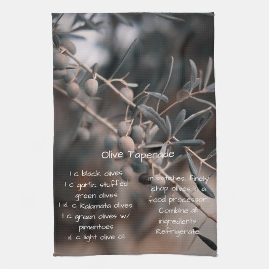 Olive Tapenade recipe, homemade, Kitchen Theedoek (Verticaal)