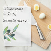 Olive Tapenade Theedoek (Quarter Fold)