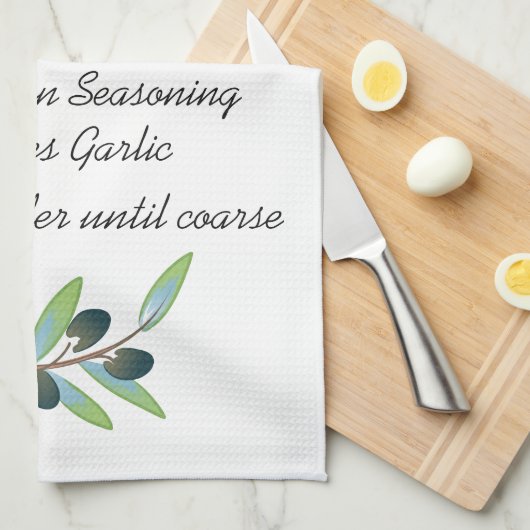 Olive Tapenade Theedoek (Quarter Fold)