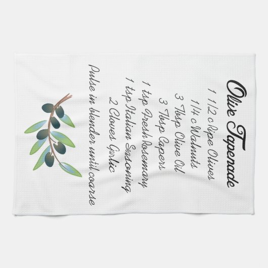 Olive Tapenade Theedoek (Horizontaal)