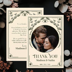  Olive Tarot Kaart Foto bruiloft Dank u