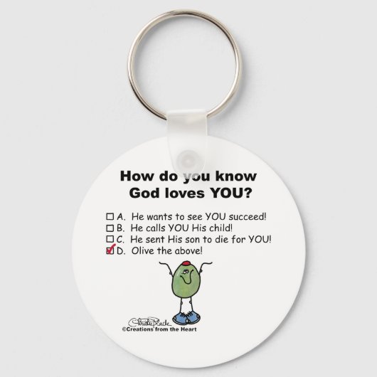 Olive the Above! Sleutelhanger (Voorkant)