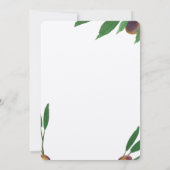 Olive Toscaanse Modern Kraft vrijgezellenfeest Uit Kaart (Achterkant)