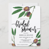 Olive Toscaanse Modern Kraft vrijgezellenfeest Uit Kaart (Voorkant)