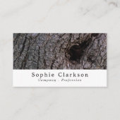 Olive Tree Bark Wood Effect, Rustic Visitekaartje (Voorkant)