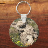 Olive Tree in Yoga Position  Sleutelhanger (Voorkant)