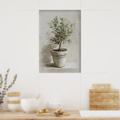Olive Tree Print, Spring Landscape Digital, 19th Poster (Keuken)