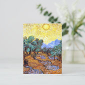Olive Trees in the Sun Van Gogh Briefkaart (Staand voorkant)