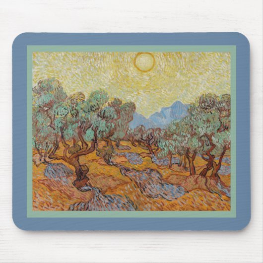 Olive Trees Vincent Van Gogh Impressionisme Replic Muismat (Voorkant)