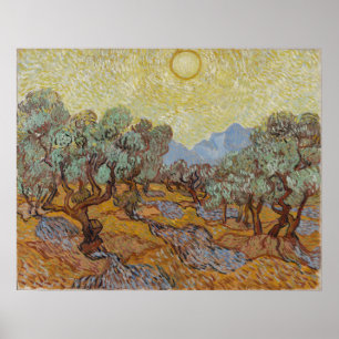 Olive Trees, Vincent van Gogh Poster