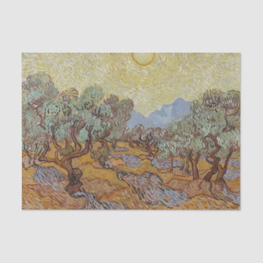 Olive Trees, Vincent van Gogh Tissuepapier (Voorkant)