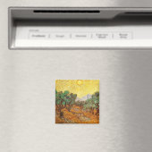 Olive Trees Yellow Sky & Sun Van Gogh Fine Art Magneet (Insitu (Vaatwasser))