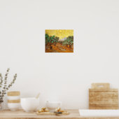 Olive Trees Yellow Sky & Sun Van Gogh Fine Art Poster (Keuken)