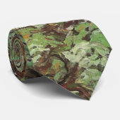 Olive Trees Yellow Sky & Sun Van Gogh Fine Art Stropdas (Opgerold)