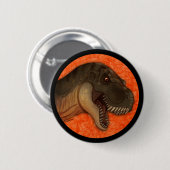 Olive Tyrannosaurus Ronde Button 5,7 Cm (Voorkant /achterkant)