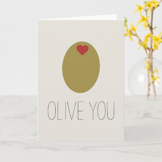 OLIVE U - KAART (Gele Bloem)