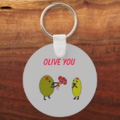 OLIVE U - Olijven in liefde - sleutelhanger (Voorkant)