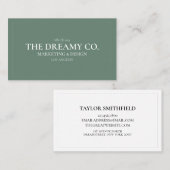 Olive  Visitekaartje (Voorkant / Achterkant)