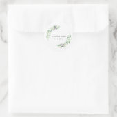 Olive Waterverf Wedding Invitation Sticker (Tas)