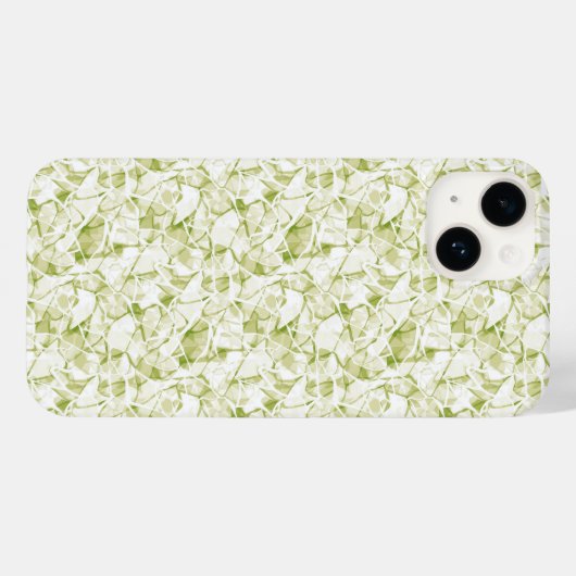 olive-white abstract fashionable modern pattern Case-Mate iPhone case (Achterkant (horizontaal))