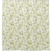 olive-white abstract fashionable modern pattern    douchegordijn (Voorkant)