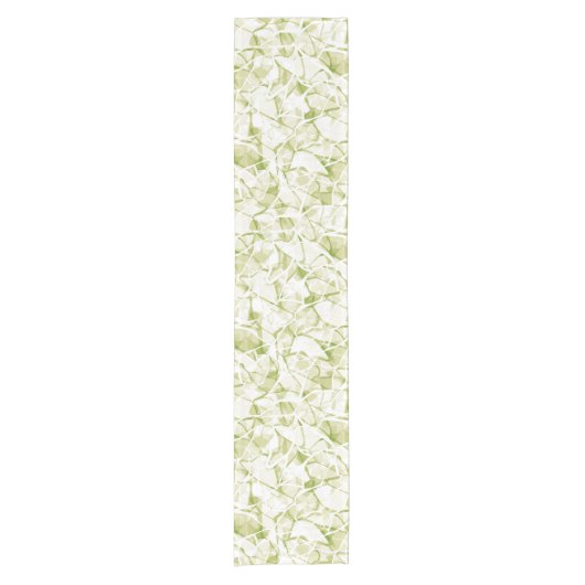 olive-white abstract fashionable modern pattern    korte tafelloper (Voorkant)