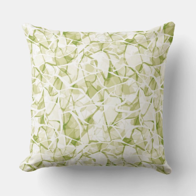 olive-white abstract fashionable modern pattern    kussen (Voorkant)