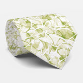 olive-white abstract fashionable modern pattern    stropdas (Opgerold)