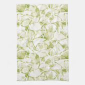 olive-white abstract fashionable modern pattern theedoek (Verticaal)