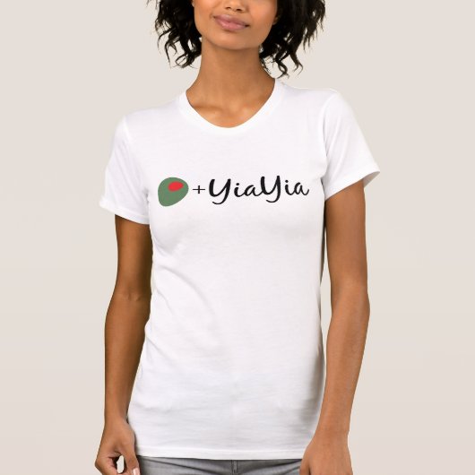 Olive YiaYia T-shirt (Voorkant)