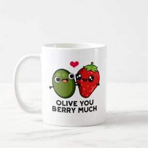 Olive You Berry Much Funny Fruit Pun Koffiemok