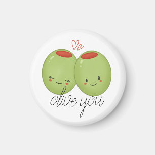 Olive You Cute Magnet