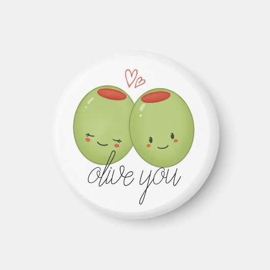 Olive You Cute Magnet (Voorkant)