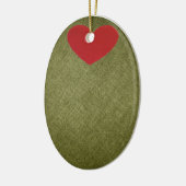 Olive You Kerstversiering Keramisch Ornament (Links)