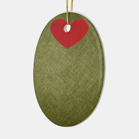 Olive You Kerstversiering Keramisch Ornament (Links)