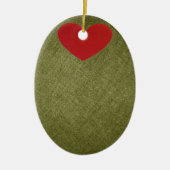 Olive You Kerstversiering Keramisch Ornament (Voorkant)