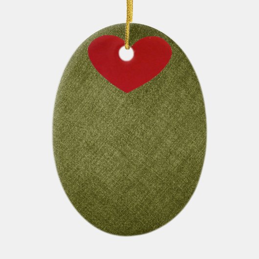 Olive You Kerstversiering Keramisch Ornament (Voorkant)