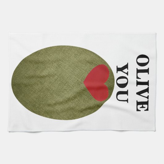 Olive You Kitchen Towel Theedoek (Horizontaal)