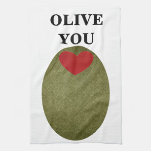 Olive You Kitchen Towel Theedoek