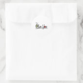 Olive You - Love Pun Ronde Sticker (Tas)