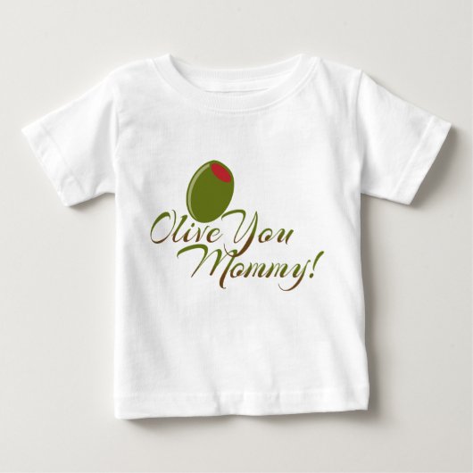 "Olive you mammie" Cute Baby body suit (Voorkant)