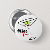 Olive You Martini Valentijn Button (Voorkant /achterkant)