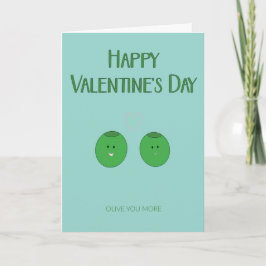 Olive You More Valentijnsdag Kaart